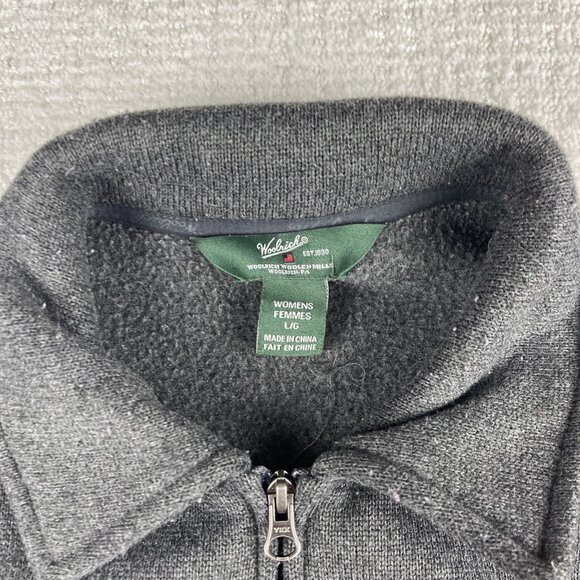 Woolrich Women's Shirt Jacket Chore Size Large Gray Pockets Outdoor - Picture 6 of 16